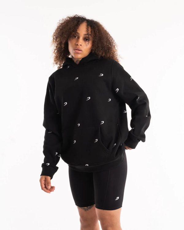 ALL OVER STRIKE HOODIE BLK