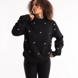 ALL OVER STRIKE SWEATSHIRT BLK