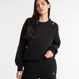 BLACK WINESTONE SWEAT