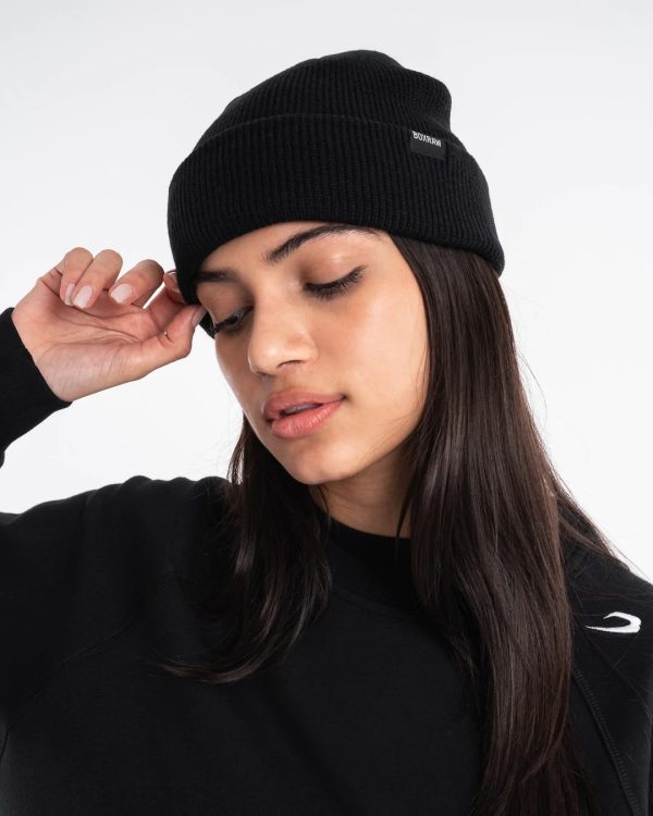 BOXRAW BEANIE HAT BLACK