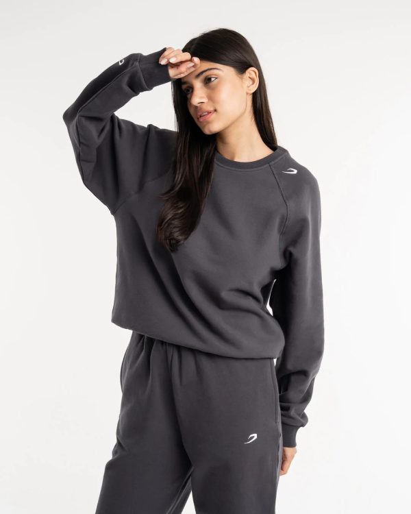 CHARCOAL WINESTONE SWEAT