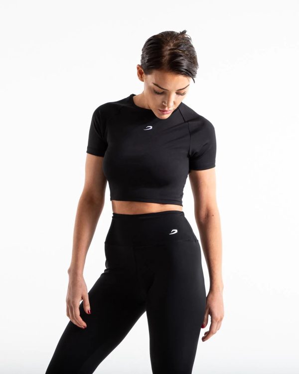 CROP TOP BLK