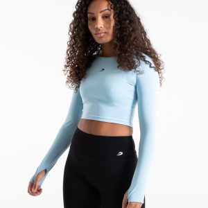 CROP TOP LONG SLEEVE BBLUE