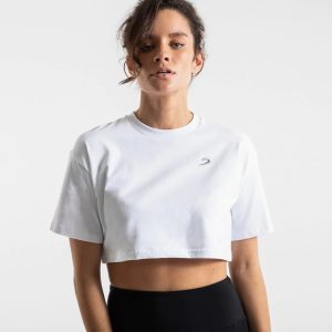 CROPPED STRIKE T SHIRT WHT