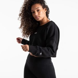 JOHNSON CROPPED SWEATSHIRT BLK