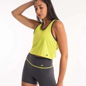 LIME VALARIE CROPPED TANK