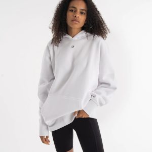 OVERSIZED STRIKE HOODIE WHITE