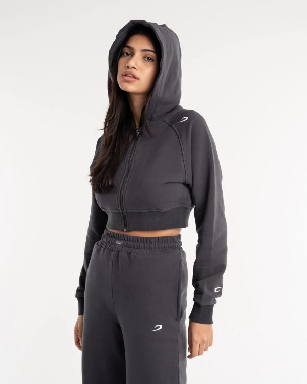 WINSTONE CROPPED ZIP HOODIE