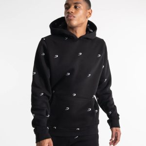 All Over Strike Hoodie Black