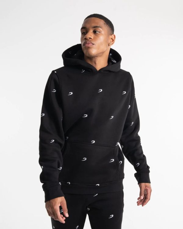 All Over Strike Hoodie Black