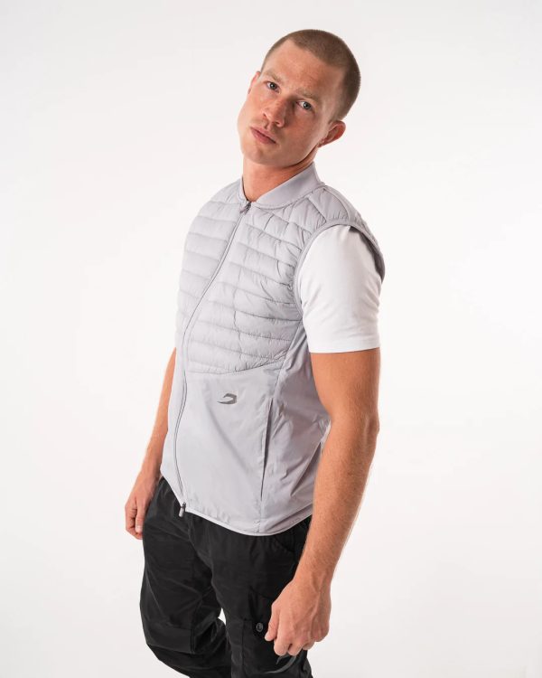 NELSON GILET LIGHT GREY